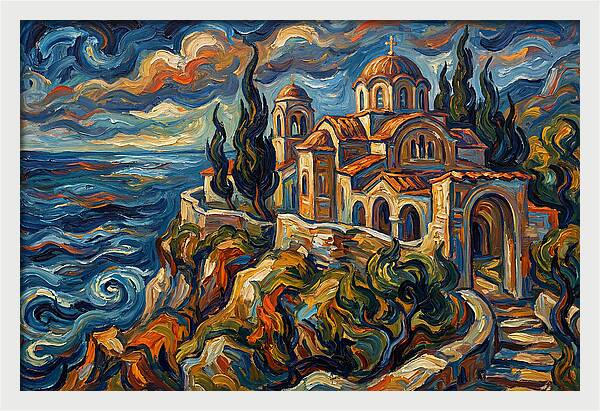 Serenity Of The Coastal Monastery