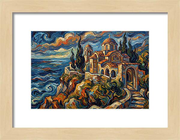 Serenity Of The Coastal Monastery
