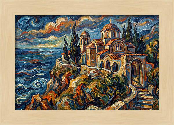 Serenity Of The Coastal Monastery