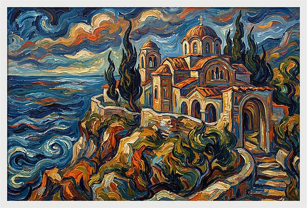 Serenity Of The Coastal Monastery