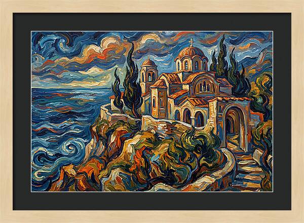 Serenity Of The Coastal Monastery