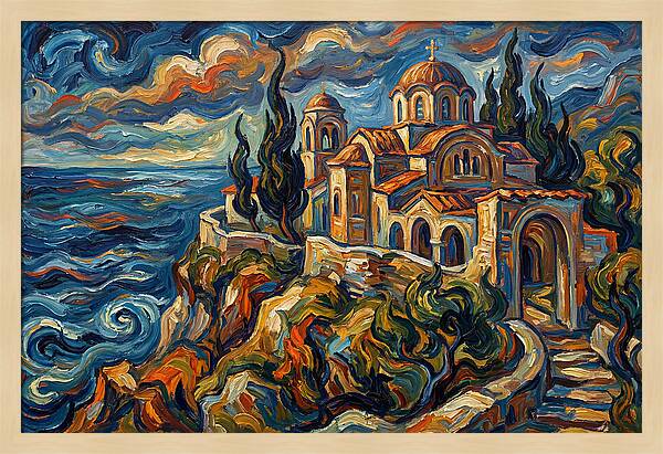 Serenity Of The Coastal Monastery