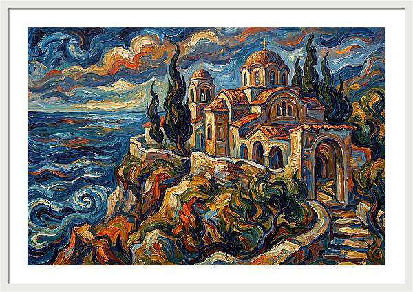 Serenity Of The Coastal Monastery
