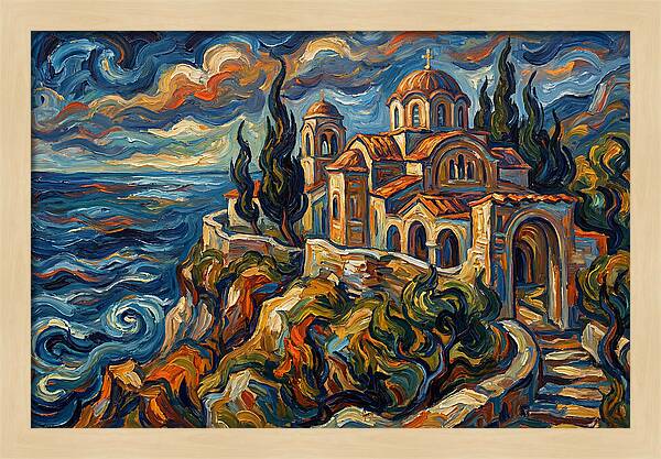 Serenity Of The Coastal Monastery