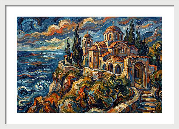 Serenity Of The Coastal Monastery