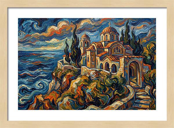 Serenity Of The Coastal Monastery
