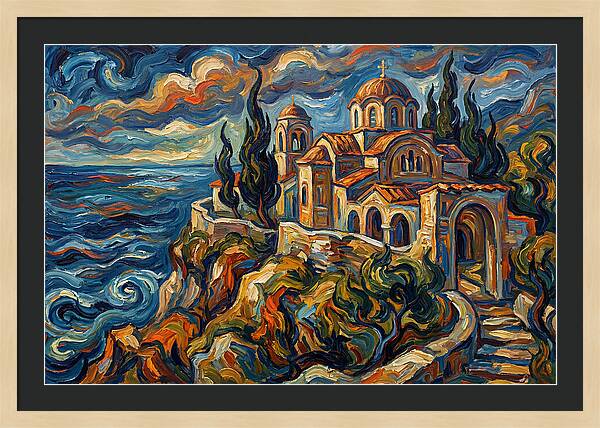 Serenity Of The Coastal Monastery