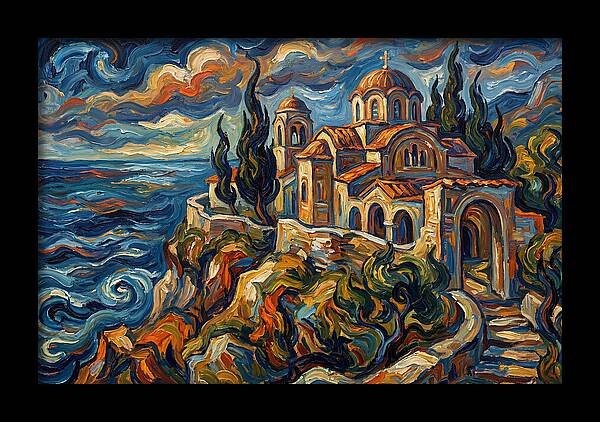 Serenity Of The Coastal Monastery