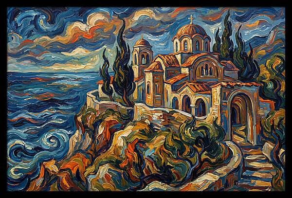 Serenity Of The Coastal Monastery