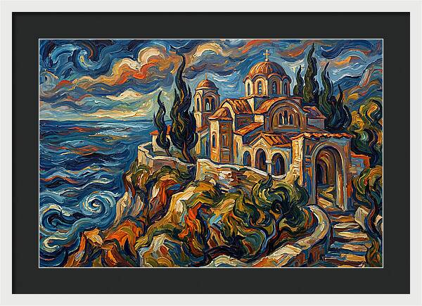 Serenity Of The Coastal Monastery