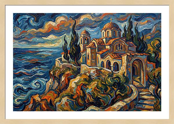 Serenity Of The Coastal Monastery