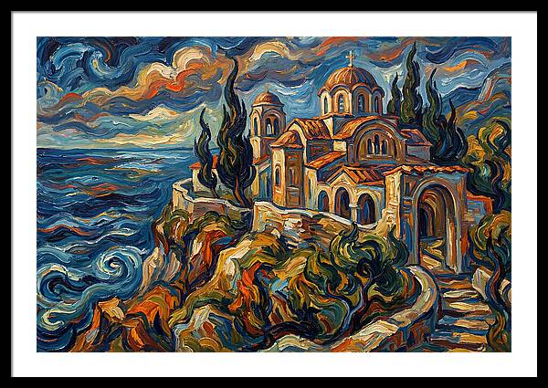 Serenity Of The Coastal Monastery