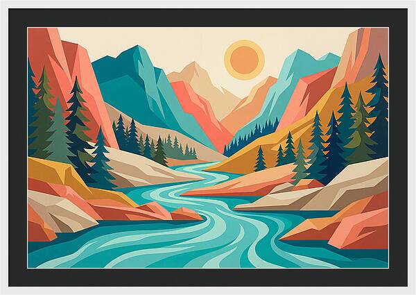 Serenity Of The Mountain Stream