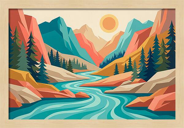 Serenity Of The Mountain Stream