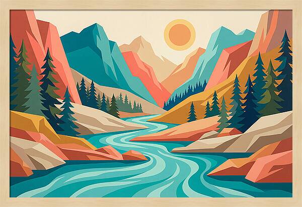 Serenity Of The Mountain Stream