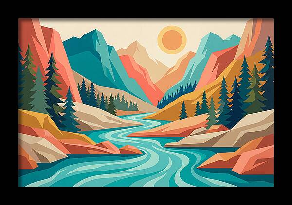 Serenity Of The Mountain Stream