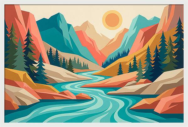 Serenity Of The Mountain Stream