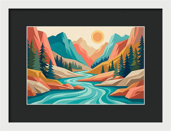Serenity Of The Mountain Stream