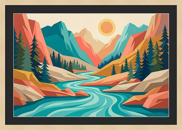 Serenity Of The Mountain Stream