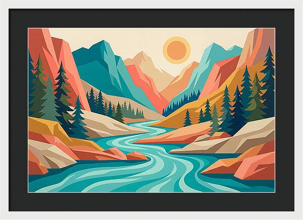 Serenity Of The Mountain Stream