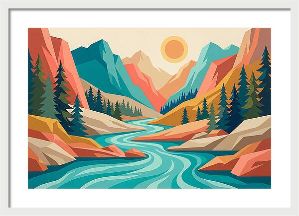 Serenity Of The Mountain Stream