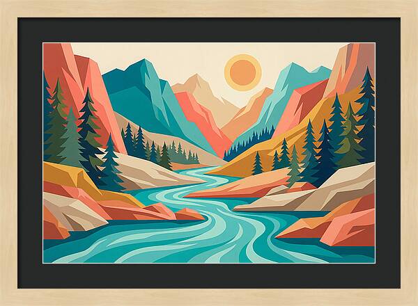 Serenity Of The Mountain Stream