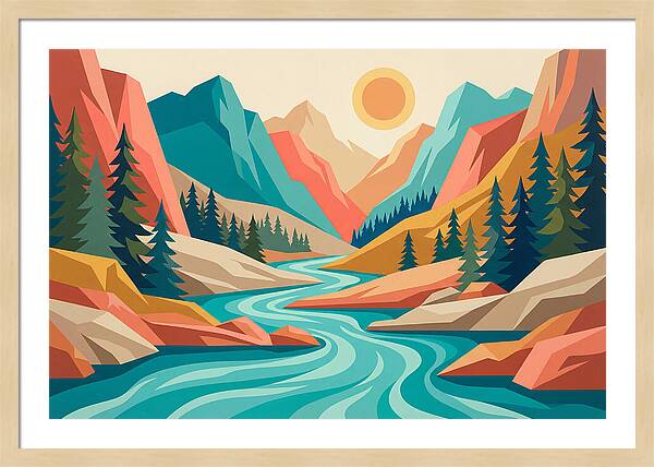 Serenity Of The Mountain Stream