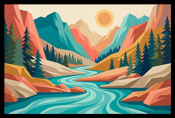 Serenity Of The Mountain Stream