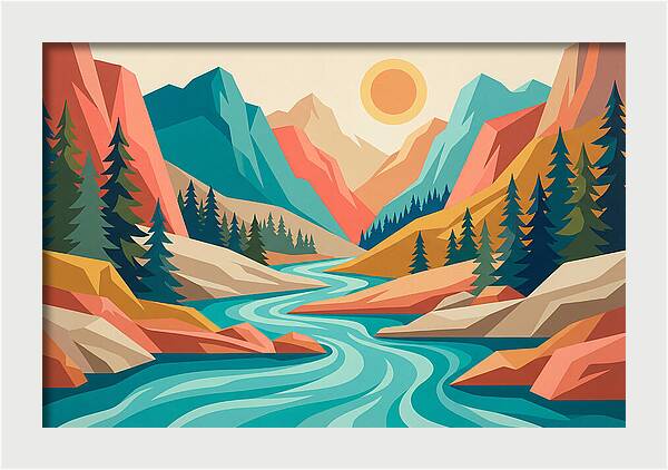 Serenity Of The Mountain Stream