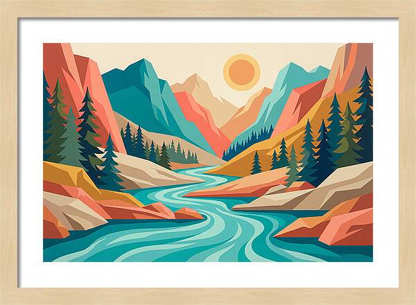 Serenity Of The Mountain Stream
