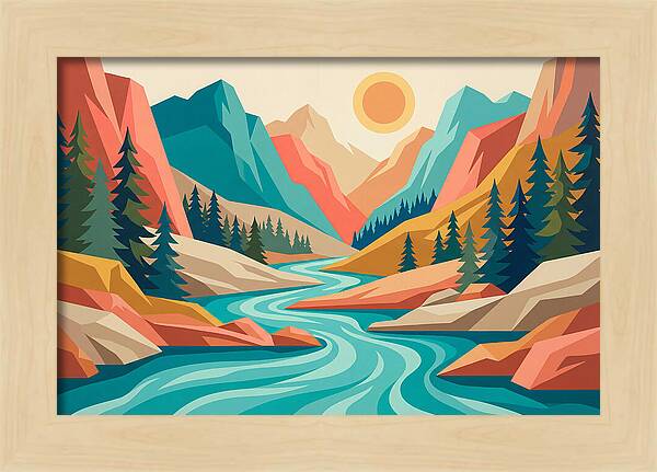 Serenity Of The Mountain Stream