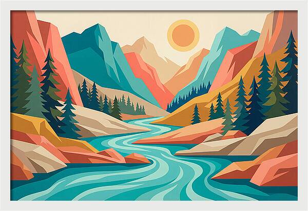 Serenity Of The Mountain Stream