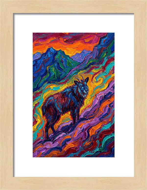 Serow In Vibrant Landscape