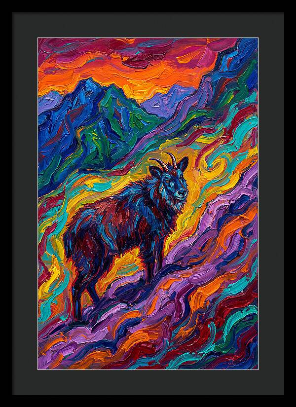 Serow In Vibrant Landscape