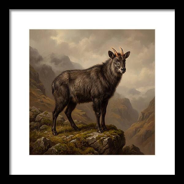 Serow Standing Majestically