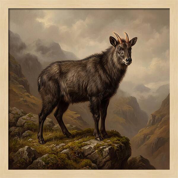 Serow Standing Majestically