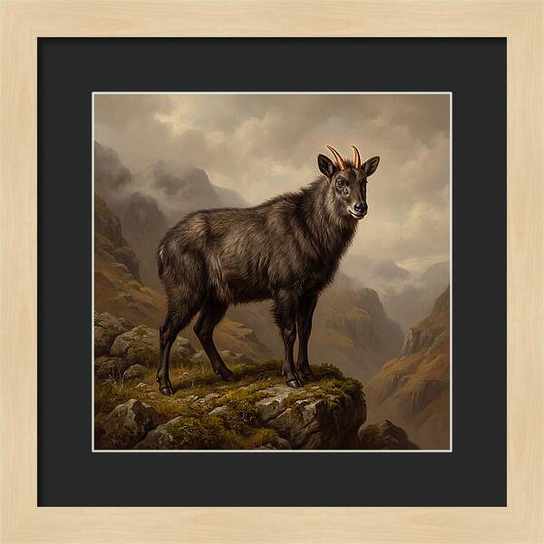 Serow Standing Majestically