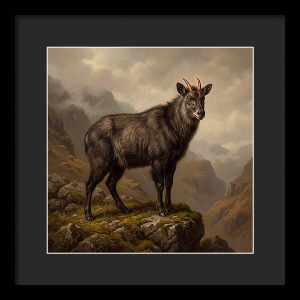Serow Standing Majestically