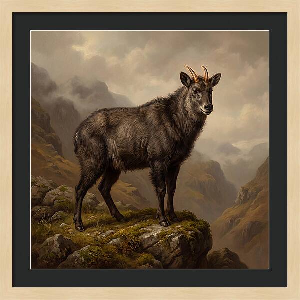 Serow Standing Majestically