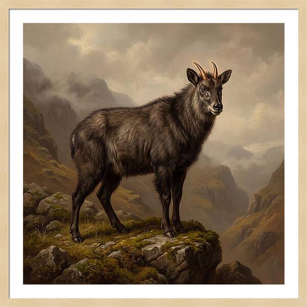 Serow Standing Majestically