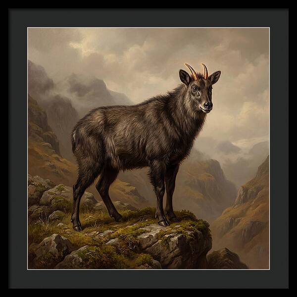 Serow Standing Majestically