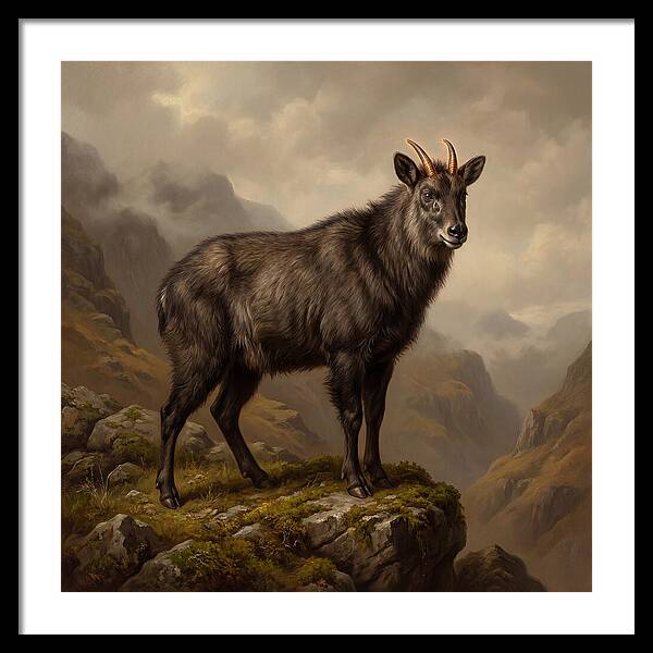Serow Standing Majestically