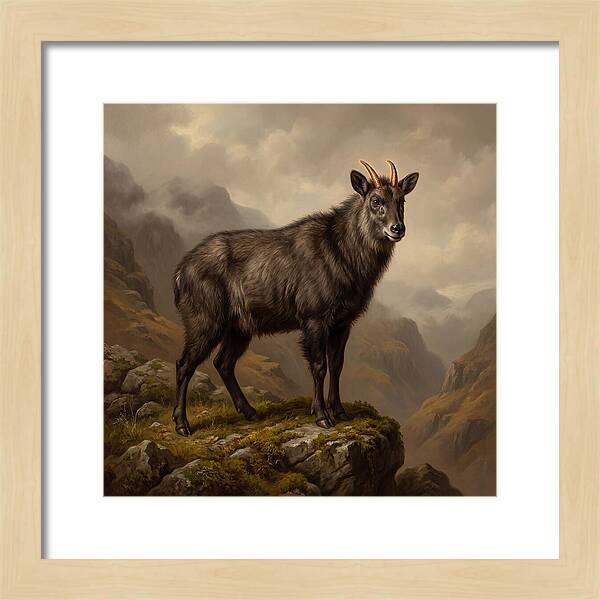 Serow Standing Majestically