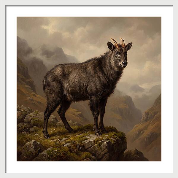 Serow Standing Majestically