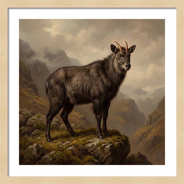 Serow Standing Majestically