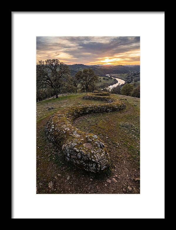 Serpent Mound At Sunset