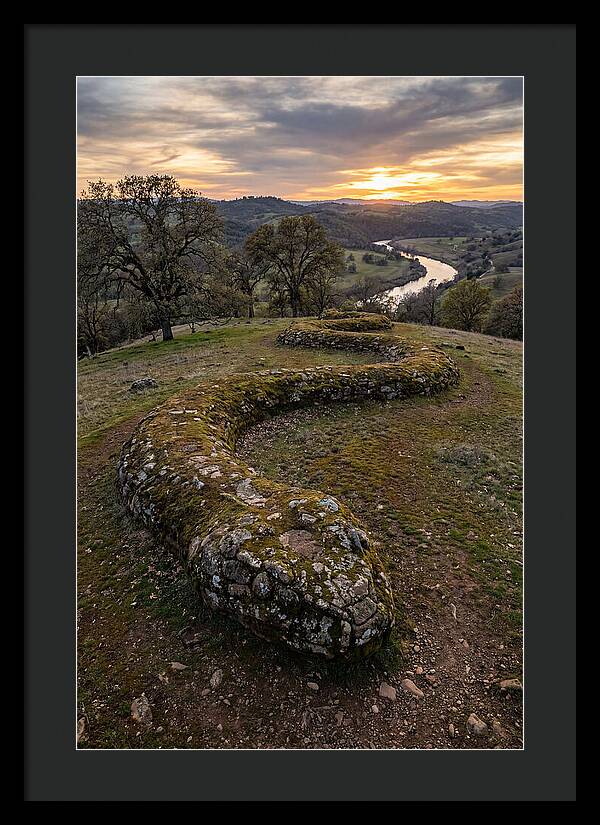 Serpent Mound At Sunset