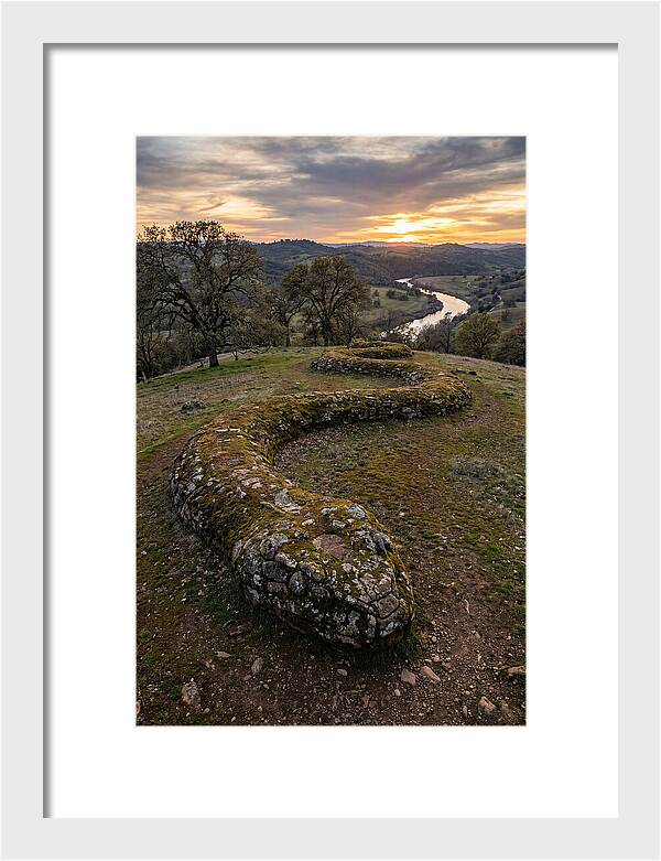 Serpent Mound At Sunset
