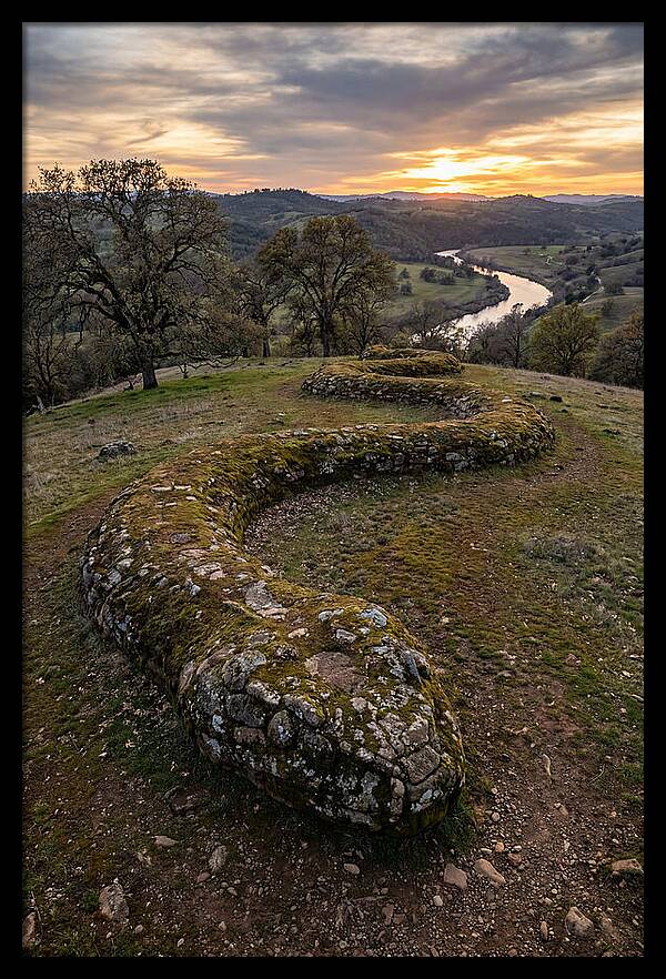 Serpent Mound At Sunset
