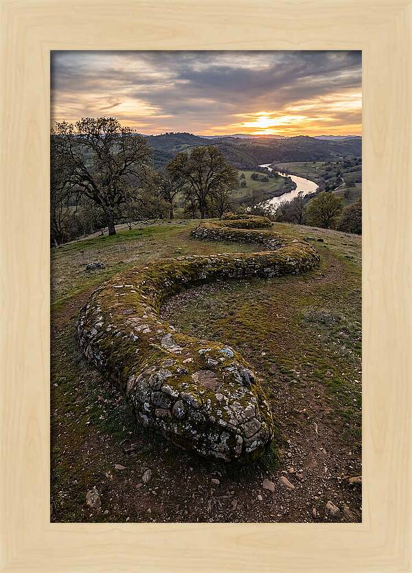 Serpent Mound At Sunset